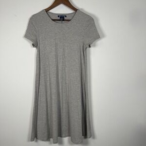 Women's Architect Tshirt Dress Short Sleeve Gray Stretchy‎ Size Small